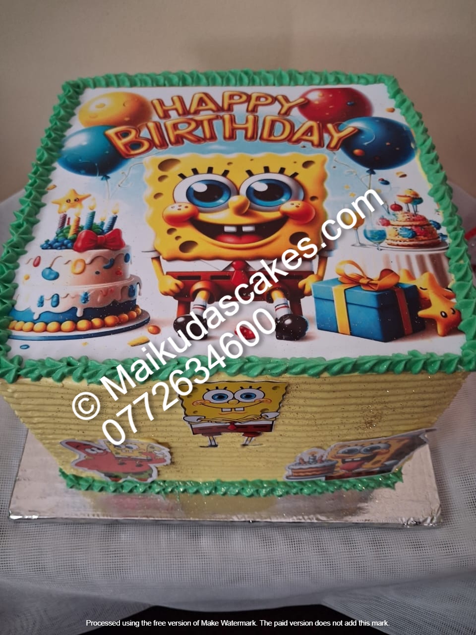 spongebob-birthday Cake