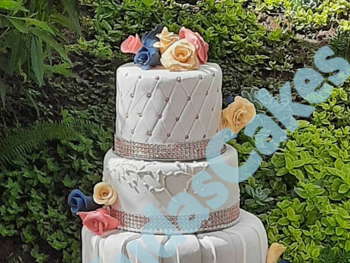 Beautiful decorated cake showcase